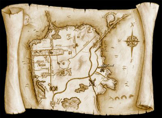 Chasse au tresor Enigmes carte